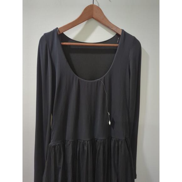 Madewell Bubble Hem Long Sleeve Midi Dress NWT - Picture 6 of 8